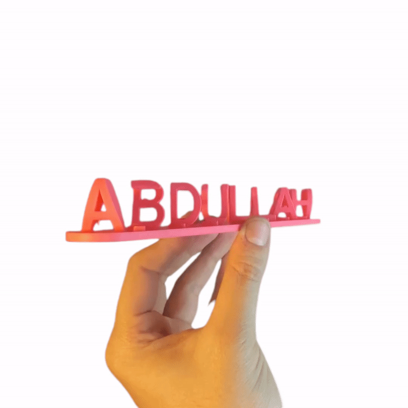 Dual Name Illusion Love 3d Printed Gift - Image 6